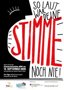 Plakat im Rahmen des Bundesprogramms Demokratie Leben